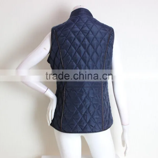 Woman Formal Sleeveless Jacket , Winter Padding Woman Vest For Sale photo-6
