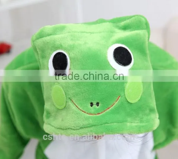 Flannel Cartoon Adult Animal Jumpsuit Animal Pajamas Jumpsuit Frog Design photo-3