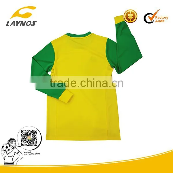 Custom Classic Long Sleeve Yellow T-shirts photo-2