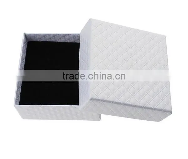 Eco-friendly Black Jewelry PU Leather Box With Sponge Inside Logo Printed PU Jewelry Box Gifts Cheap Jewelry Box photo-3
