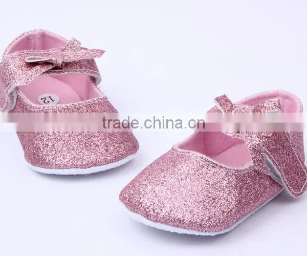 214 Brand New Infant Baby Girls Glitter Shoes Fashion Newborn Baby Soft Cotton Prewalker Baby Shoe photo-3