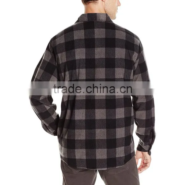 Cheap Thick Flannel Plaid Shirt 2016 Winter for Men photo-2