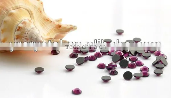 DMC Hot Fix Rhinestones Round Shape & Flatback & Glass Crystal Material in Light Amethyst photo-6