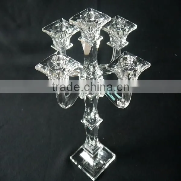 Crystal Candle Holders for Glass Wedding & Table Centerpieces photo-2