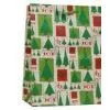 210gsm White Kraft Matte, Glossy Offset Printed Paper Personalized Christmas Gift Bags