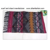 Geometric Pattern Winter Scarf and Shawl