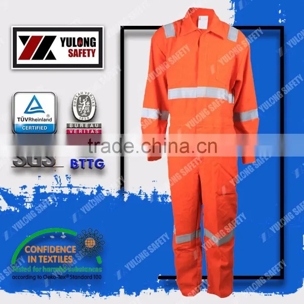 Made in China Orange Fluorescent Flame Retardant Security Guard Uniform photo-5