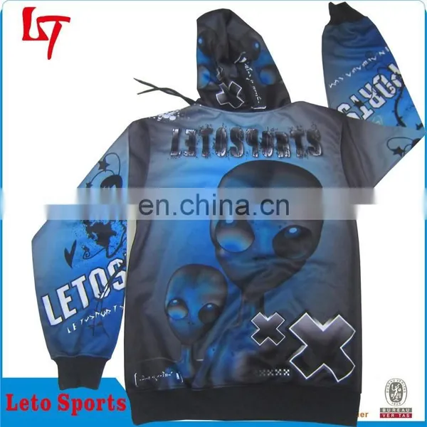 100%polyester Fashional Design Dri Fit Sublimation Sport Hoodie Custom photo-2