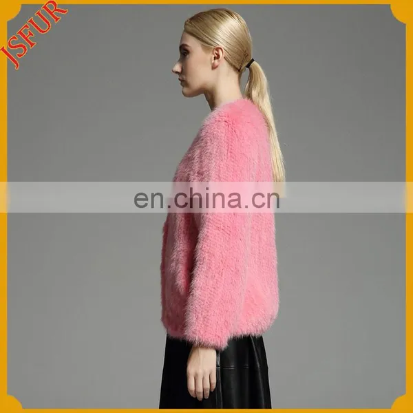2016 Fashion Top Quality Women Warm Rabbit Fur Coat photo-3