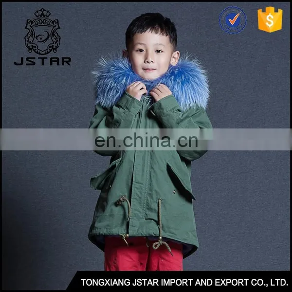 Cheap Coats for Kids New Design Warm Faux Fur Kids Fur Parka