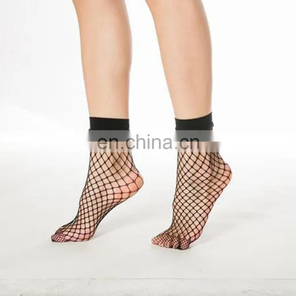 The South Korean Fishing Nets Socks Summer Harajuku Retro Hollow-out the Grid Mesh Sock Short Socks photo-5