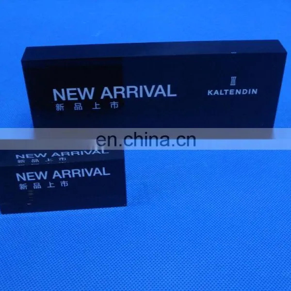 Sign Stand Block Holder Clear Acrylic Logo Block Customized Printting Blocks photo-2