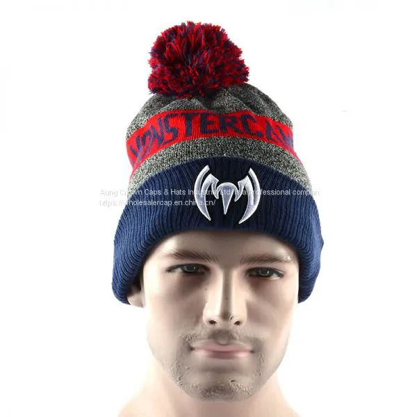 Knitted Hat, Bronx Hat, Beanie, Acrylic Knitted Hat With Cuff photo-2