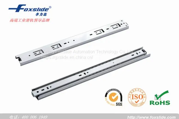 SGS Rohs 38mm Height 450mm Furniture Electronic Equipment Full Extension Ball Bearing Drawer Slide at Wholesale photo-4