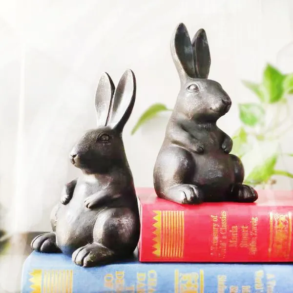 European Creative Gift Resin Rabbit Book Archives Home Resin Crafts Decorative Supplies Office Supplies Furnishings photo-3