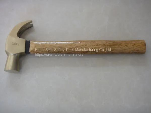 Explosion-proof Non-sparking Tools Claw Hammer With Wooden Handle photo-3