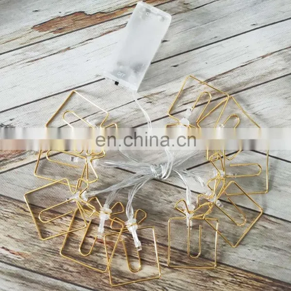 Custom Made Holiday Battery Powered 10L Metal Gift Box Shaped Clips Fairy String Lights For Home Party Decoration photo-4