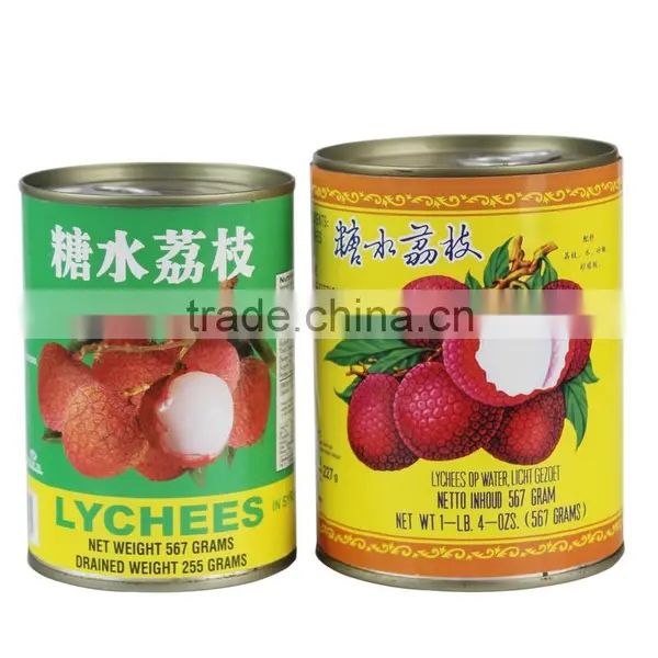 Canned Lychees in Syrup Instant Fruit Food