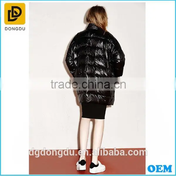 Custom Plus Size Black Winter Down Jacket With Your Logo photo-3