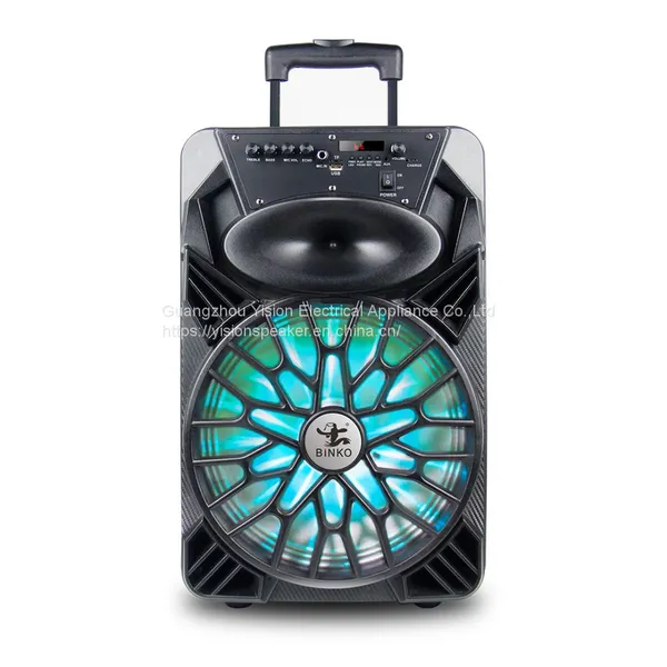 Privated Moulded Portable Trolley Speaker 12'' BK-129 photo-2