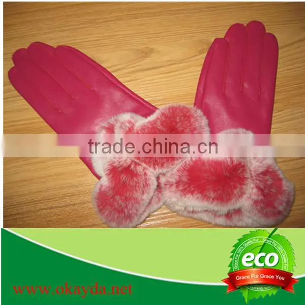 Double Face Sheepskin Leather Glove photo-5