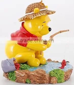 Lovely Winnie Bear With Pink Pig , Bear Figure Craft photo-4