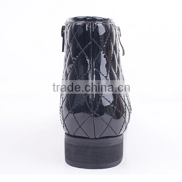 Groundwork Safety Double Zipper Ankle Boots Superfly Low Heel Boots in China photo-5