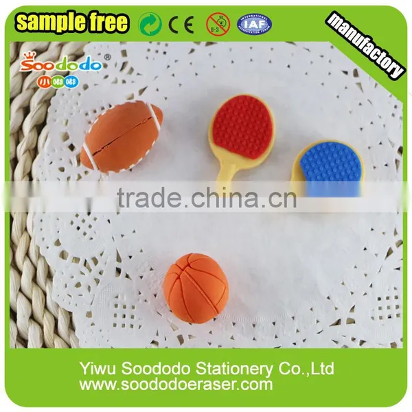 3D Balls Eraser Sport Puzzle Stationery Set