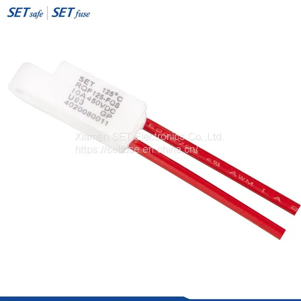 Rqf Series 10A 450VDC DC Alloy Atco Thermal Fuse Link Cutoff Motor Protector Manufacturers photo-2