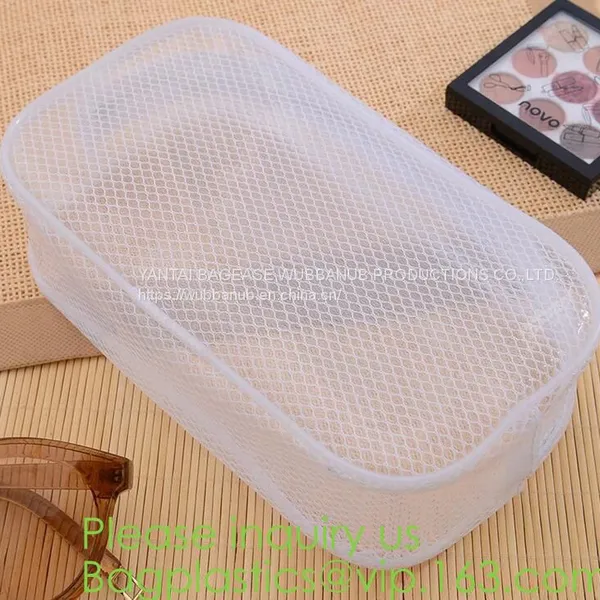 Swimwear Clothing Packaging Zipper Bag Pouch Cosmetic Makeup Zip Lock Slider Bags Manufacturer Cosmetic Bag Transparent photo-5