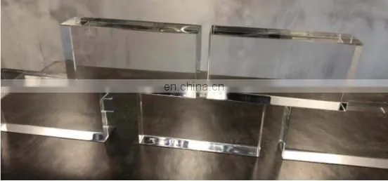 Outdoor Interior Transparent Crytal Solid 190X190X80mm Wall Decoration Glass Brick photo-3