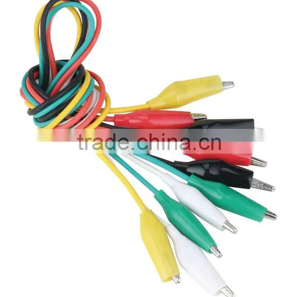 Multi-Color Alligator Croc Clip Test Leads Set Color Jumper Cable Wires for DIY Project