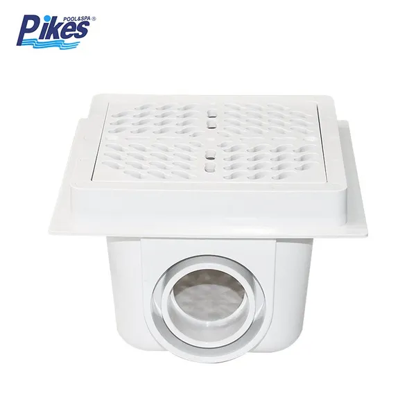 Pikes New Square Main Drain 2''/2.5'' ABS Material In-line Inserts Wholesale Swimming Pool Floor Main Drain photo-3