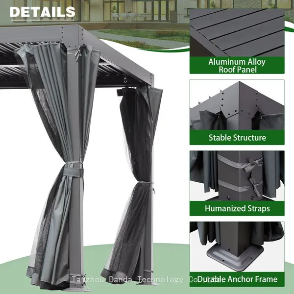 3*3m Waterproof and Easy Assemble Outdoor Pergola photo-2