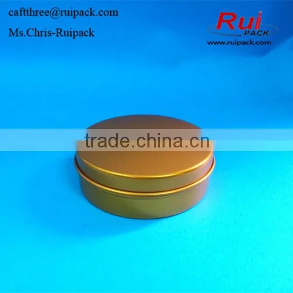 150ml Gold Cosmetic Packing Aluminium Jar Empty Mini Aluminum Tin Containers for Lip Balm Aluminum Cosmetic Jar for Face Cream photo-2