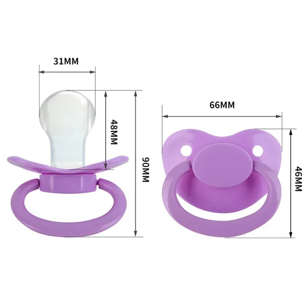 Quality BPA Free Wholesale Silicone Adult Pacifier With Two Sizes Choice and Various Colour photo-3