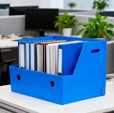 PP Stationery Box, PP Corrugated Document Organizer Box – Foldable & Moisture-Proof File Storage Solution photo-2
