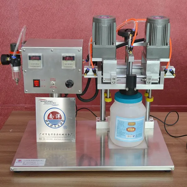 Semi-automatic Capping Machine，Pneumatic Screw Capping Machine，Small Capping Machine , Glass Bottle /Plastic Cap Sealing Machine photo-2