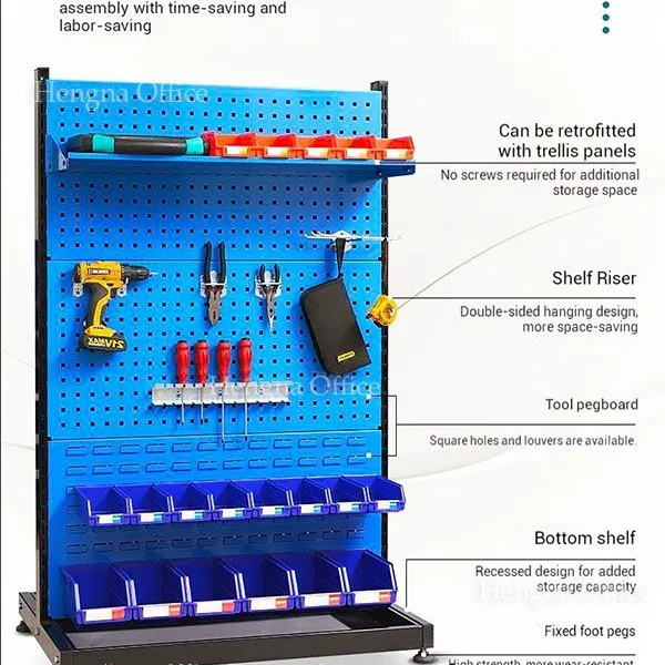 Hardware Tool Rack | Perforated Board System & Color Coding | Workshop Organization - B2B Trade