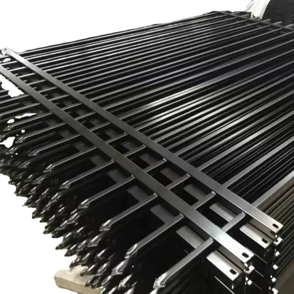 Easy Installation Garden Fence Steel Metal Rail Picket Fencing Carbon Steel Frame Posts for Home Farm Garden Use