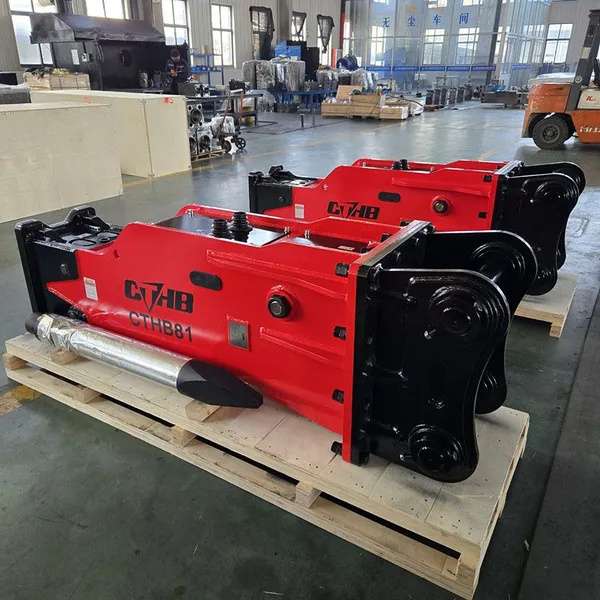 China CTHB81 Red Box Silenced Type Hydraulic Breaker Hydraulic Hammer Rock Demolition Hydraulic Breaker for Excavator