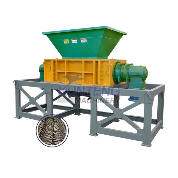 Double Shaft Solid Waste Shredder for Wire Cables Lithium Battery Mini Metal City Garbage Shredder