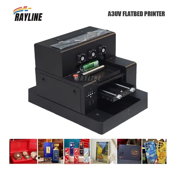 A3 A4 UV Flatbed Printer Small Universal Printer for Cylinder Metal Ceramics Phone Case Plastic PVC Craft Printing photo-3