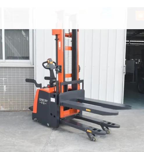 Stand-on Double Lift Electric Pallet Stacker Factory Direct Sales CDDD photo-3