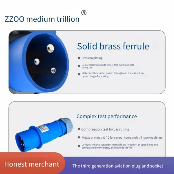 Domestic Industrial Waterproof Connectors, Cable Waterproof Joints, Underwater Plugs and Sockets With 3, 4, or 5 Cores photo-2
