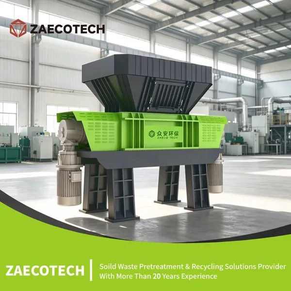 Tank Shredder Strong Shaft Shredder Machine for Industrial Waste Recycling