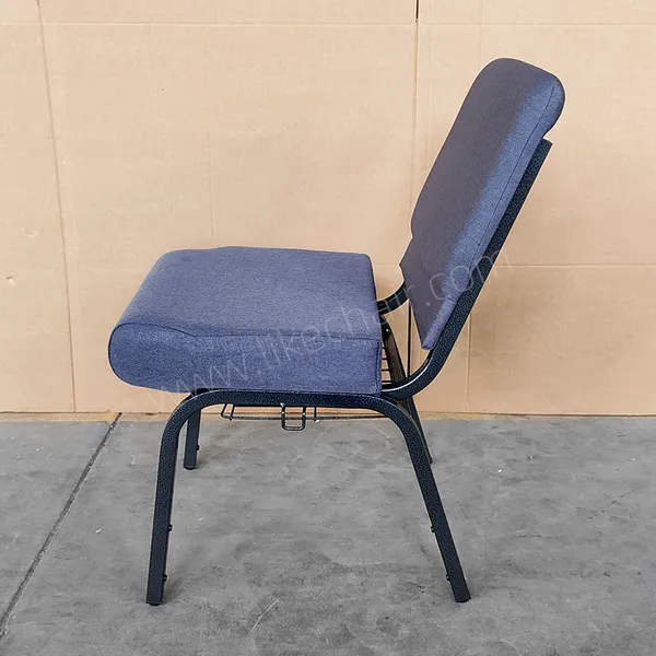 Ergonomic High Quality Steel Frame Comfortable Padded Commercial Modern Church Chair photo-3