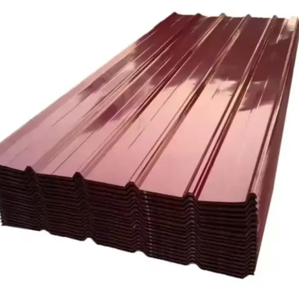 Trapezoidal PPGI Corrugated Metal Roof Sheet Color Coated Steel Roofing Panel Weather Resistant For Industrial Residential Building Construction photo-3