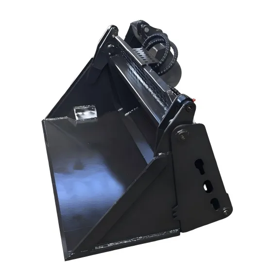 Factory Direct Skid Steer 4 in 1 Bucket OEM Custom Width Cutting Edge Teeth SSQA Mount Bucket Supplier photo-2