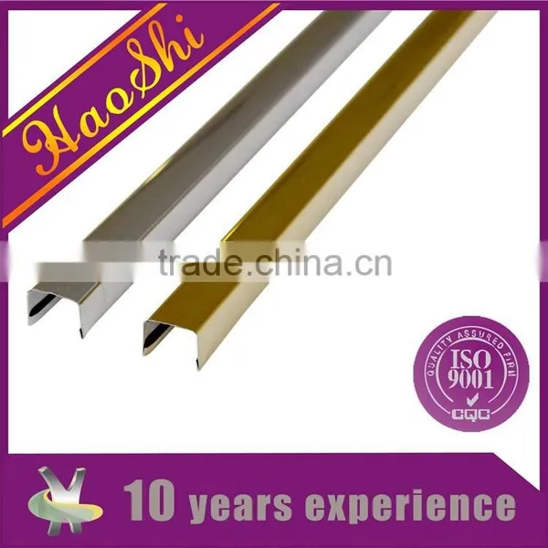 Stainless Steel or Aluminum U Shape Type Tile Trim for Decoration photo-2